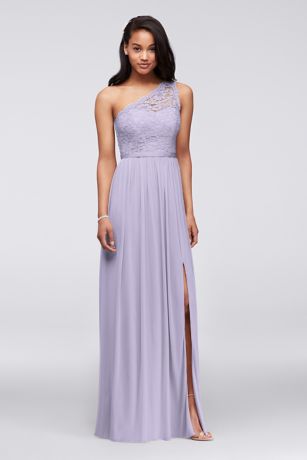 lilac maxi bridesmaid dress