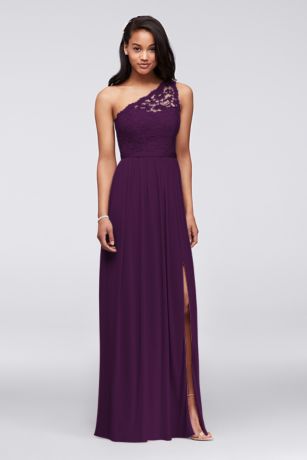 plum purple wedding dress