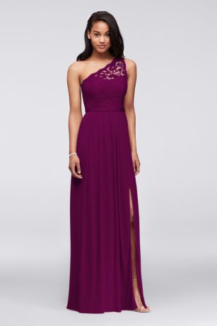 david's bridal sangria bridesmaid dress