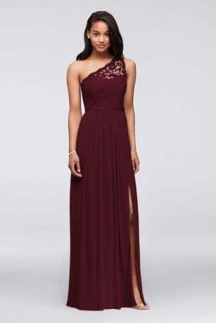 david's bridal wine colored dresses