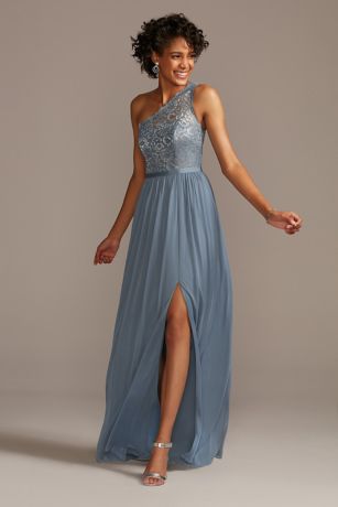 long blue frock