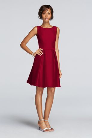 david's bridal mikado bridesmaid dress