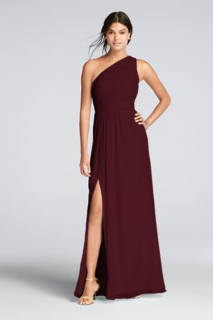 david's bridal wine colored dresses