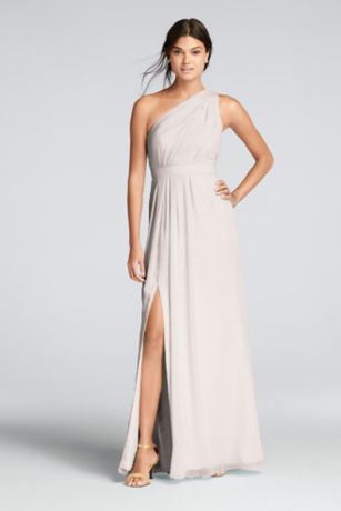 asymmetrical chiffon dress
