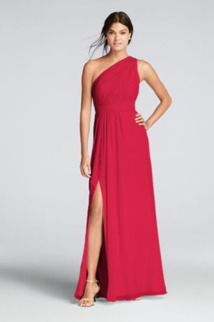 david's bridal red formal dresses