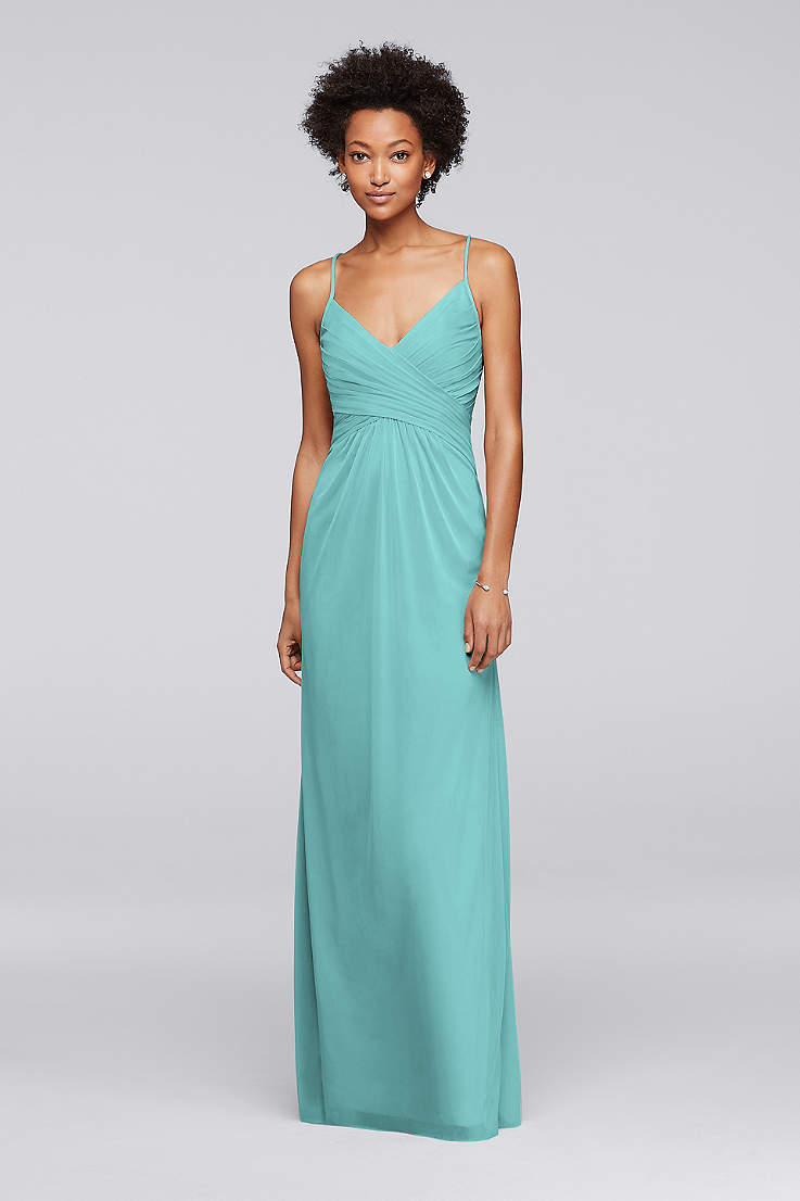 Long Turquoise Bridesmaid Dresses