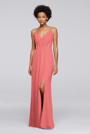 david's bridal petal pink dress