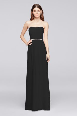 black gown with belt