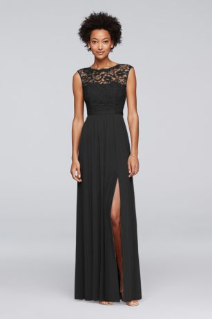 Long Black Dresses | Davids Bridal