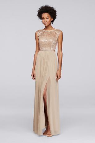 david's bridal rose gold bridesmaid