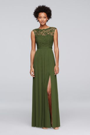 david's bridal hunter green