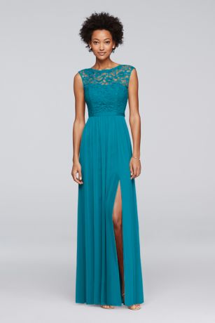 david's bridal teal