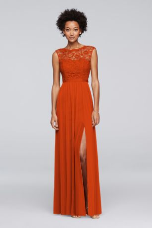 blood orange bridesmaid dresses