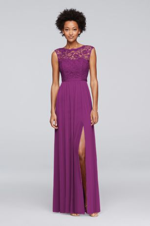 raspberry evening gown