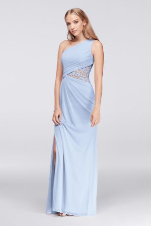 david's bridal light blue bridesmaid dresses