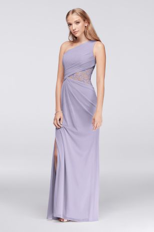 david's bridal purple wedding dress