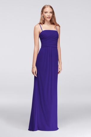 Cap Sleeve Lace Long Plus Size Mesh Dress | David's Bridal