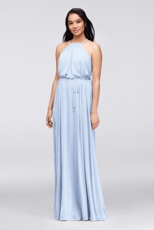 david's bridal ice blue dress