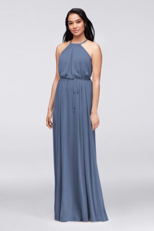 steel blue bridesmaid dresses david's bridal