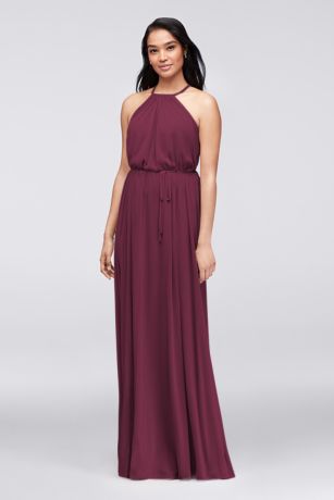 maroon burgundy bridesmaid dresses