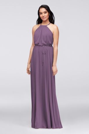 david's bridal purple bridesmaid dresses