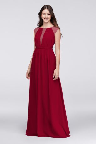 red formal maternity dress