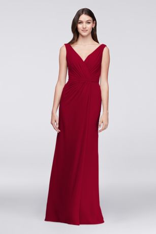 david's bridal wrap around dress