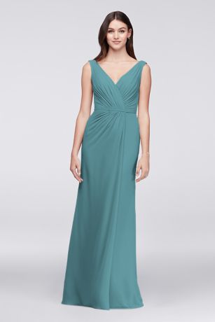 teal long dress