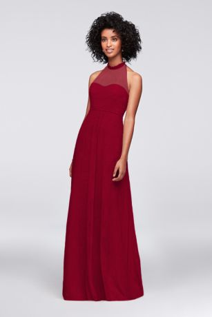 david's bridal a line bridesmaid dress