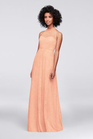 peach colored bridesmaid dresses