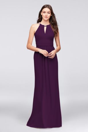 david's bridal plum bridesmaid dresses