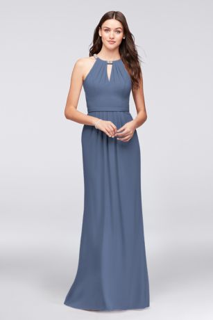 david's bridal slate blue