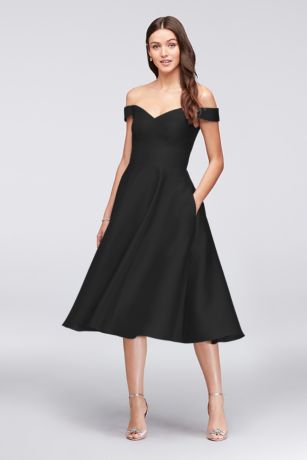 david's bridal black gown