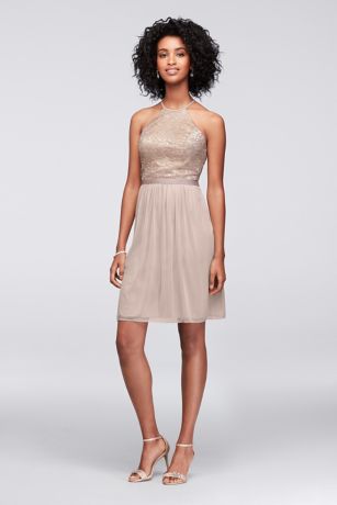 david's bridal gold bridesmaid dresses