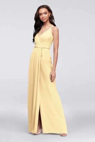 david's bridal yellow dress