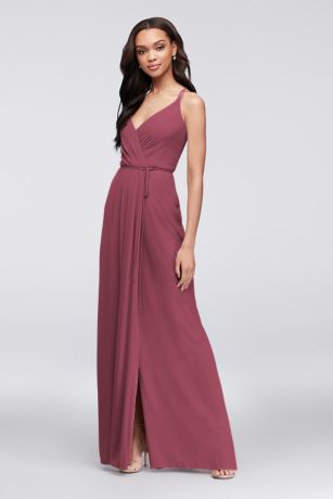 Picture of Double-Strap Georgette Wrap Dress