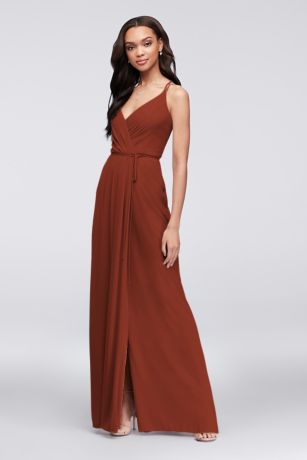 Picture of Double-Strap Georgette Wrap Dress