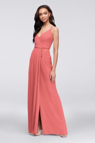 david's bridal coral reef bridesmaid dress