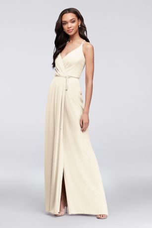 all white formal dress