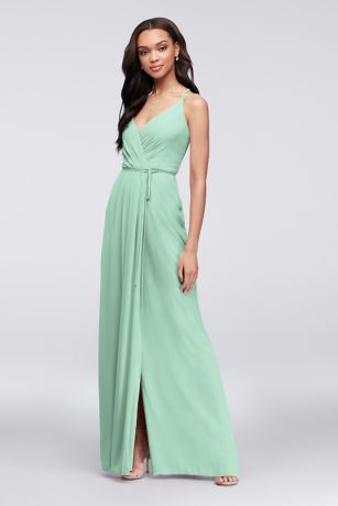 light green long dress