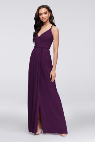 david's bridal plum bridesmaid dresses