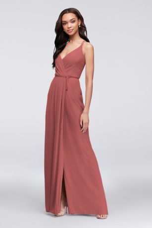 Picture of Double-Strap Georgette Wrap Dress