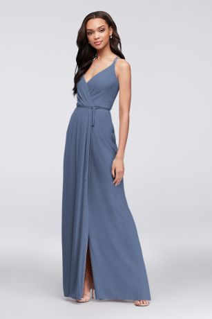 slate blue grey bridesmaid dresses