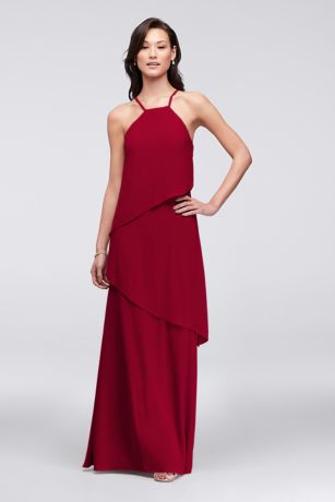 david's bridal sangria bridesmaid dress