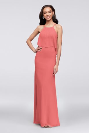 coral bridesmaid dresses david's bridal