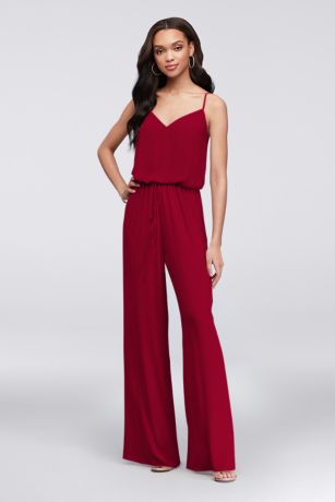 bride bridesmaids jumpsuits