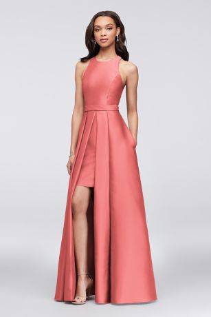 Coral Pink Bridesmaid Dresses