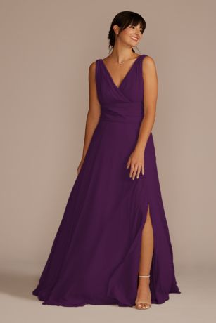 bridesmaid plum dress