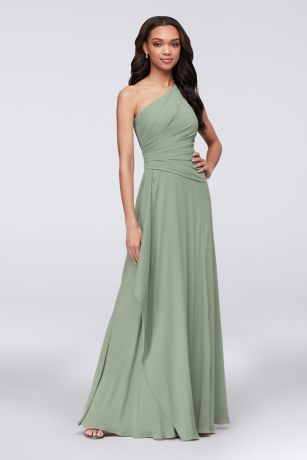 david's bridal sage green dress