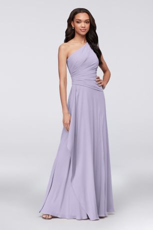 david's bridal lilac dress